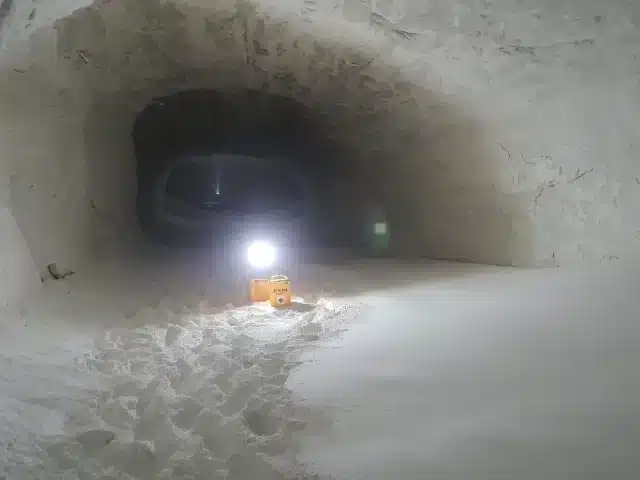 Untertage in einem Salzbergwerk