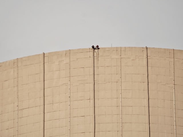 Inspektion Kühlturmkrone Kernkraftwerk