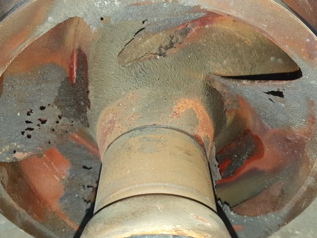 Pumpenrad mit Schaden durch Kavitation