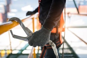 Industriekletter mit Seilzugangstechnik