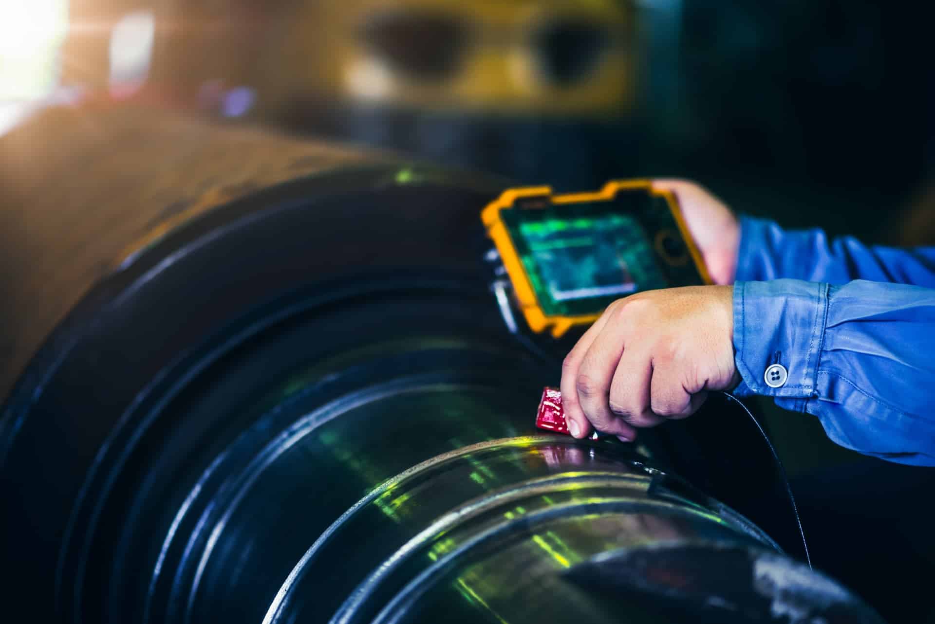 Ultraschallprüfung eines Werkstück